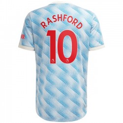 Camisola Manchester United Marcus Rashford 10 Equipamento Segundo 2021-2022 Manga Curta